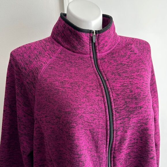 Fleece Lined Zip-up Athletic Top, Size 3X, Exertek Women - Picture 3 of 8